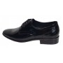Pantofi barbati eleganti din piele naturala calapod lat Negru Lacuit GKR016NL